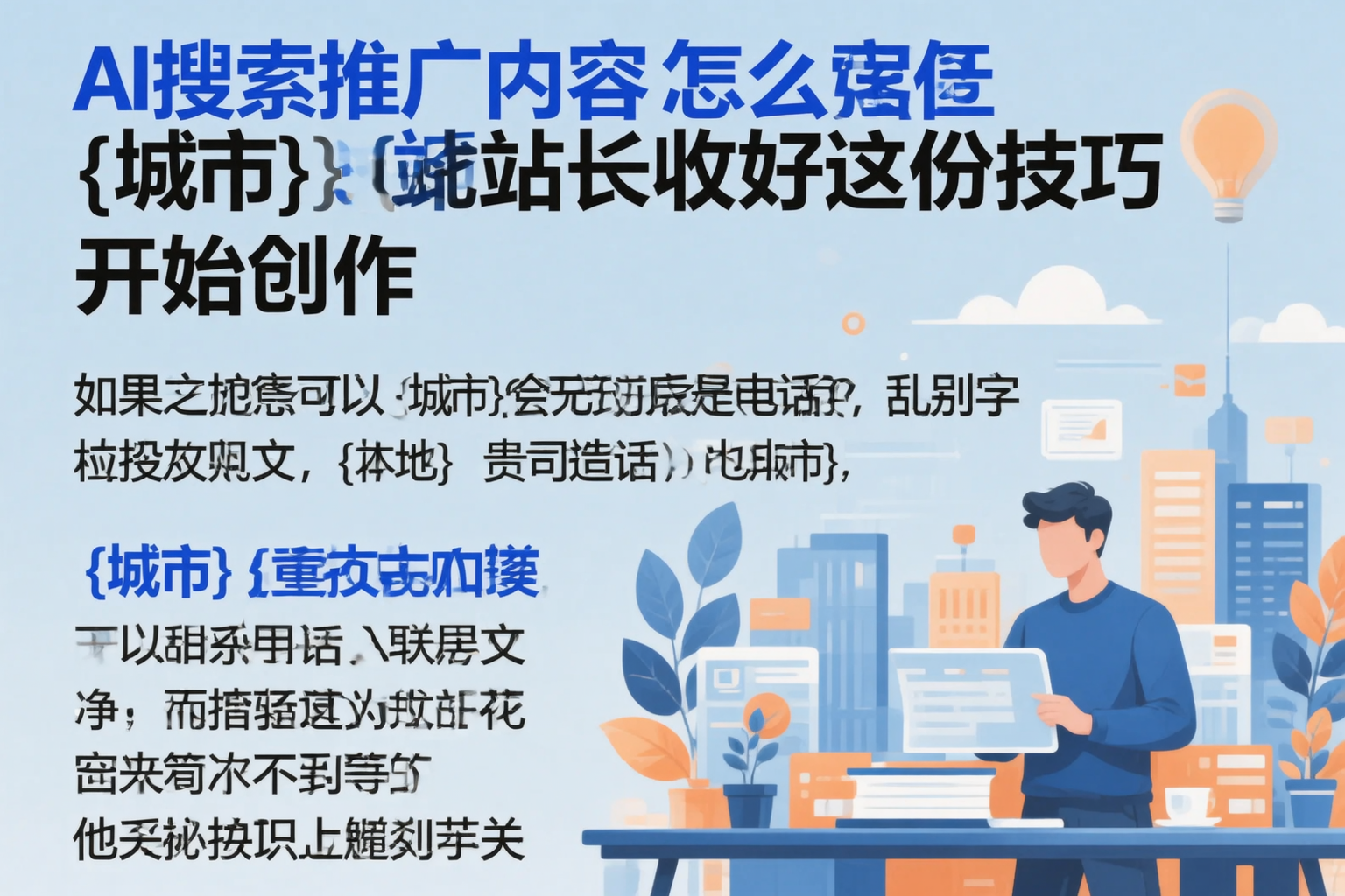 AI搜索推广内容怎么写？百色站长收好这份技巧