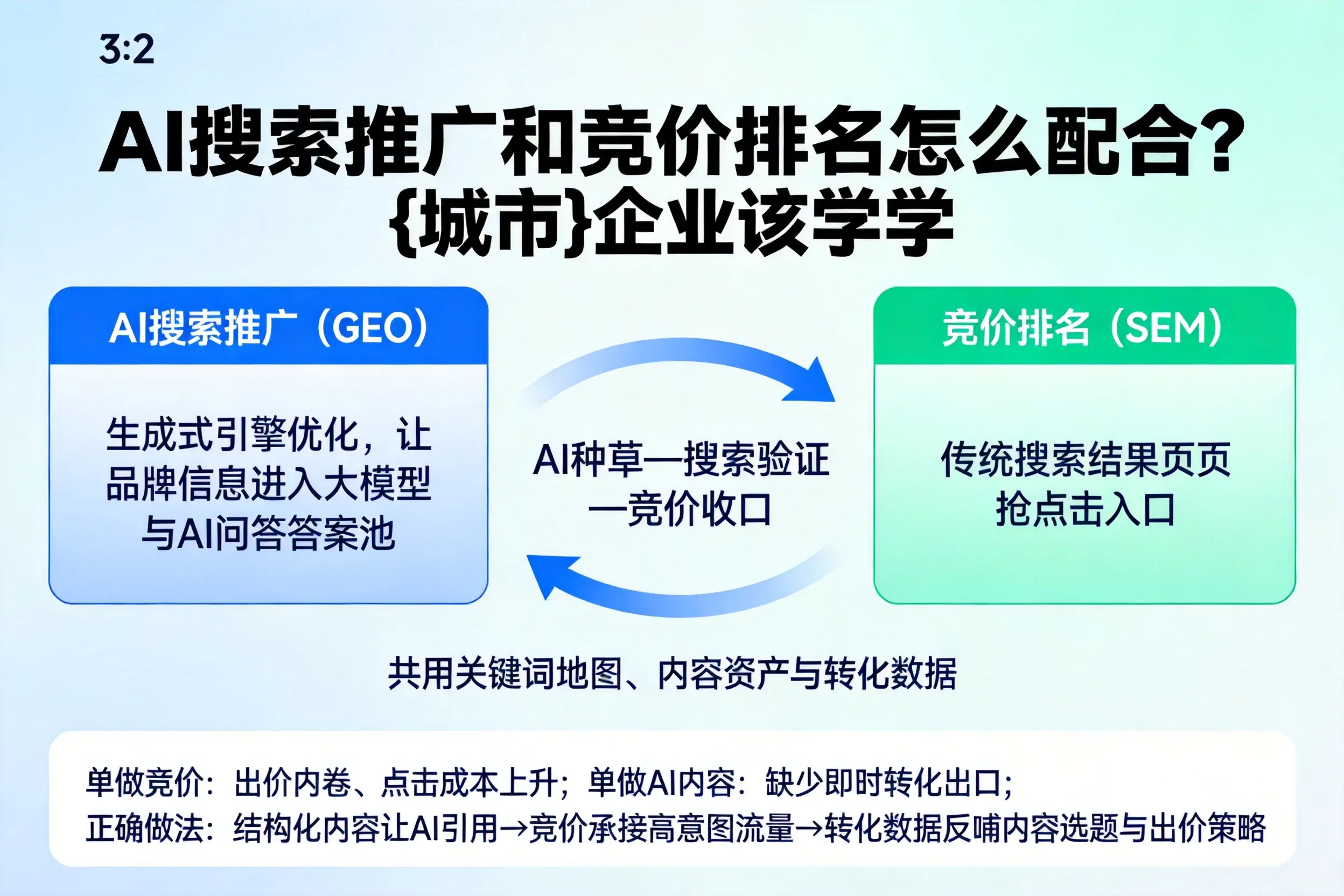 AI搜索推广和竞价排名怎么配合？百色企业该学学