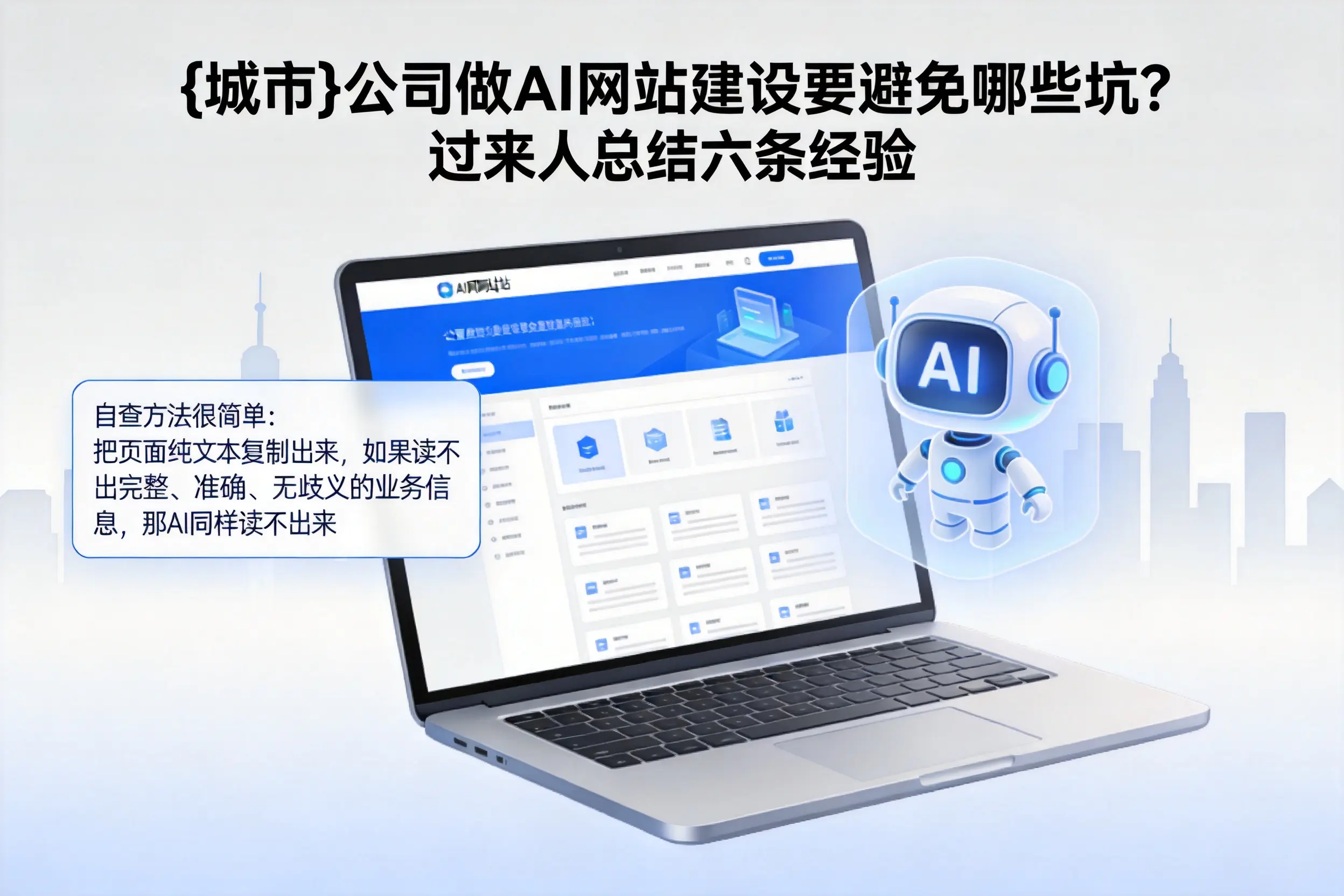 百色公司做AI网站建设要避免哪些坑？过来人总结六条经验