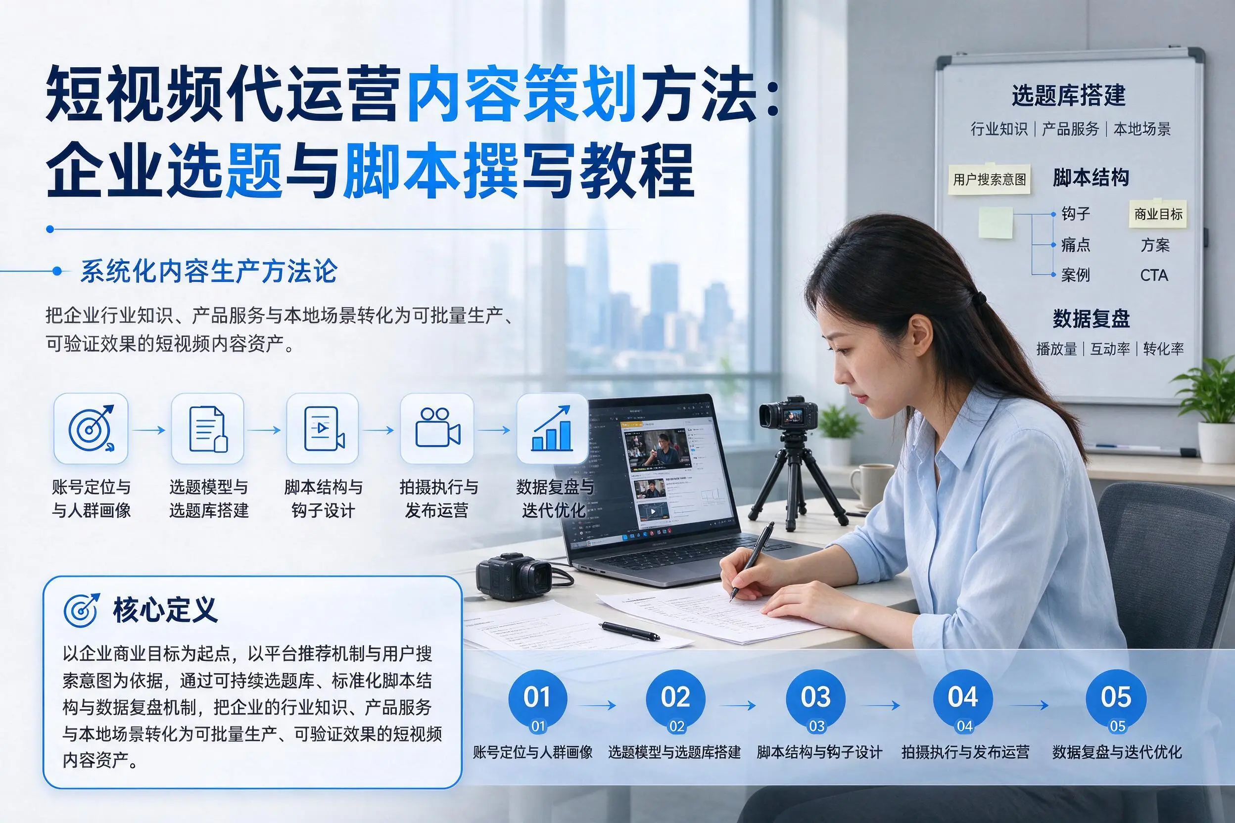 短视频代运营内容策划方法：百色企业选题与脚本撰写教程