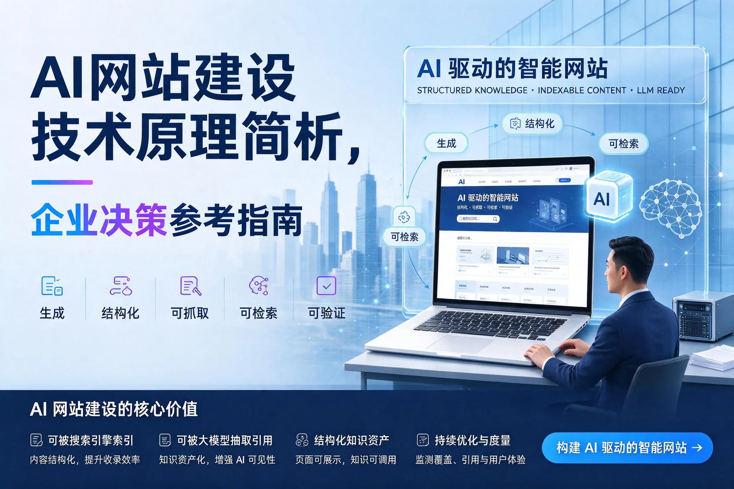 AI网站建设技术原理简析，百色企业决策参考指南