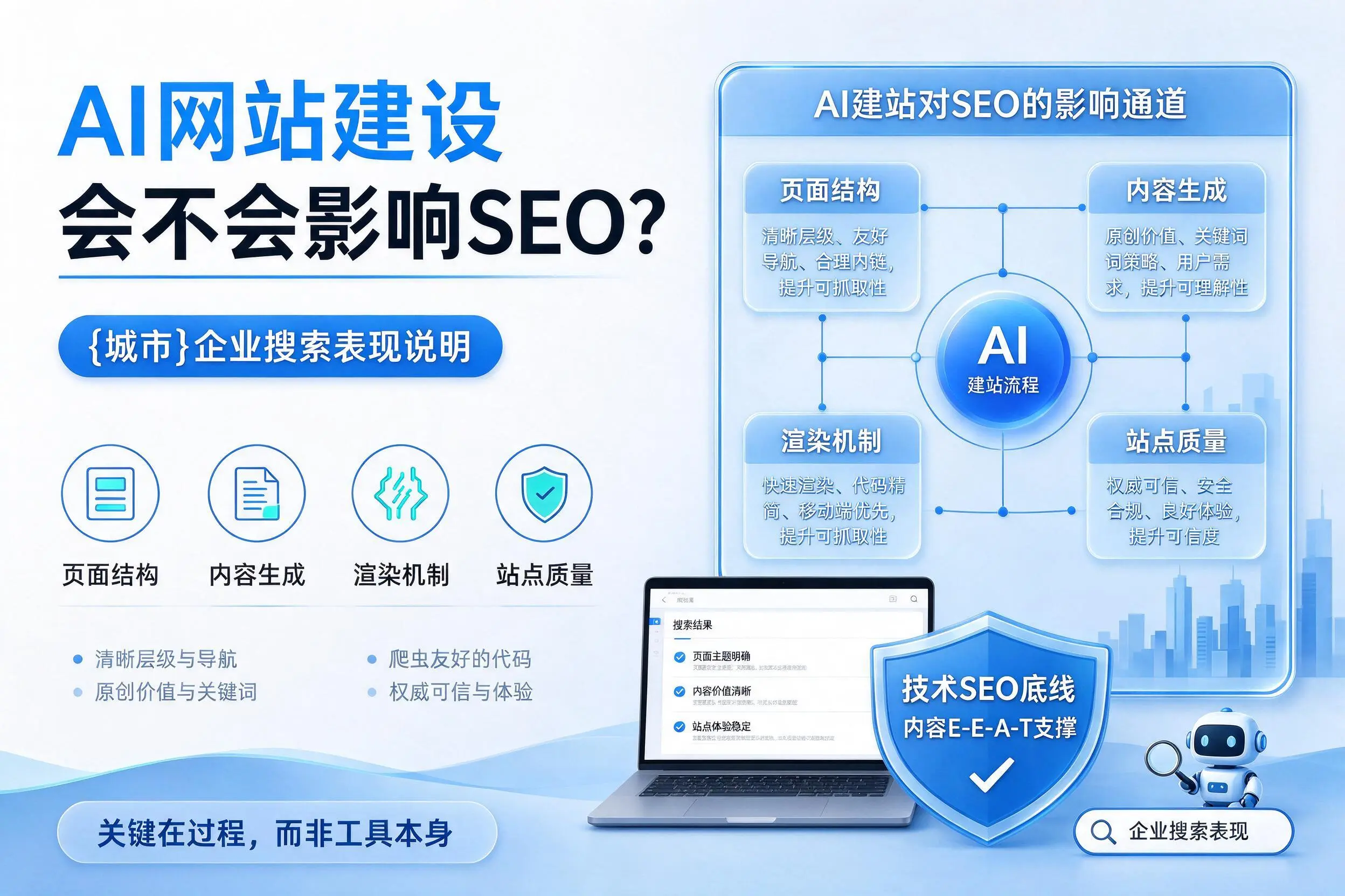 AI网站建设会不会影响SEO?百色企业搜索表现说明