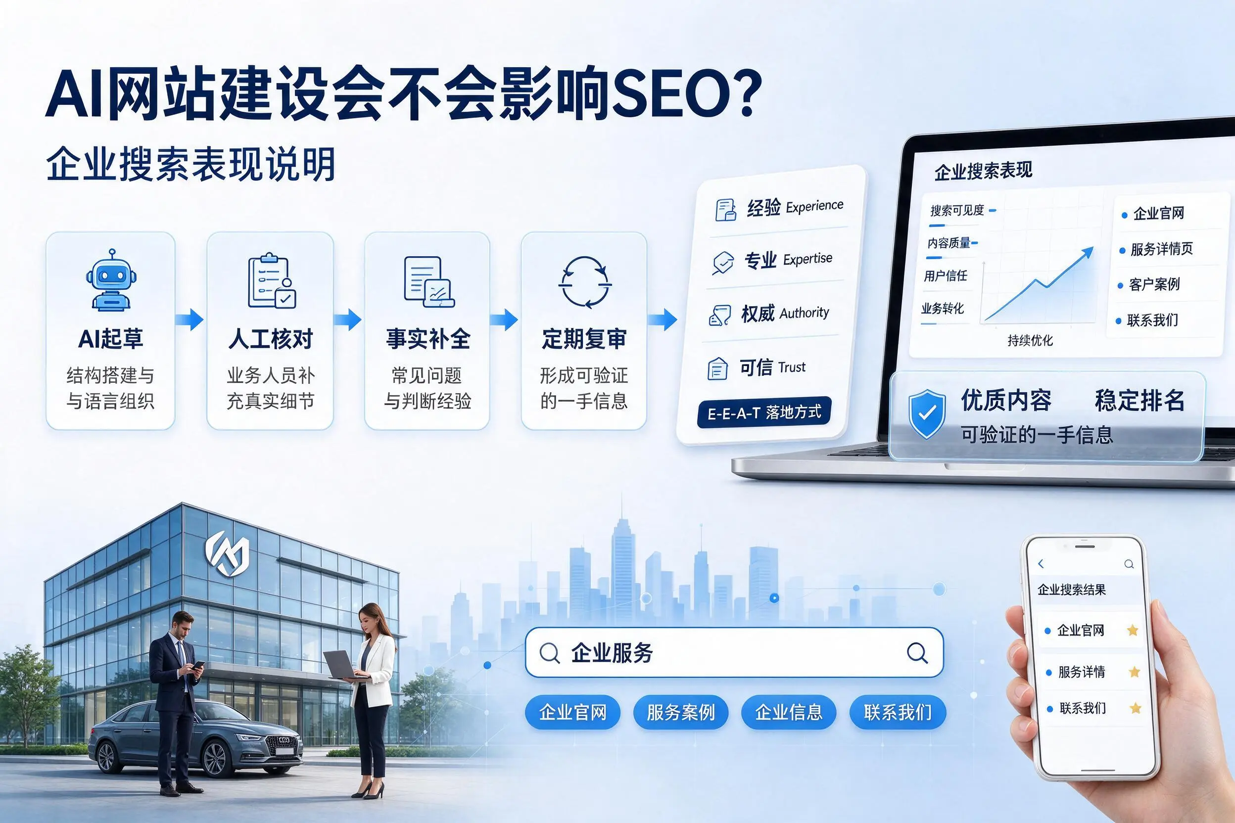 AI网站建设会不会影响SEO?百色企业搜索表现说明
