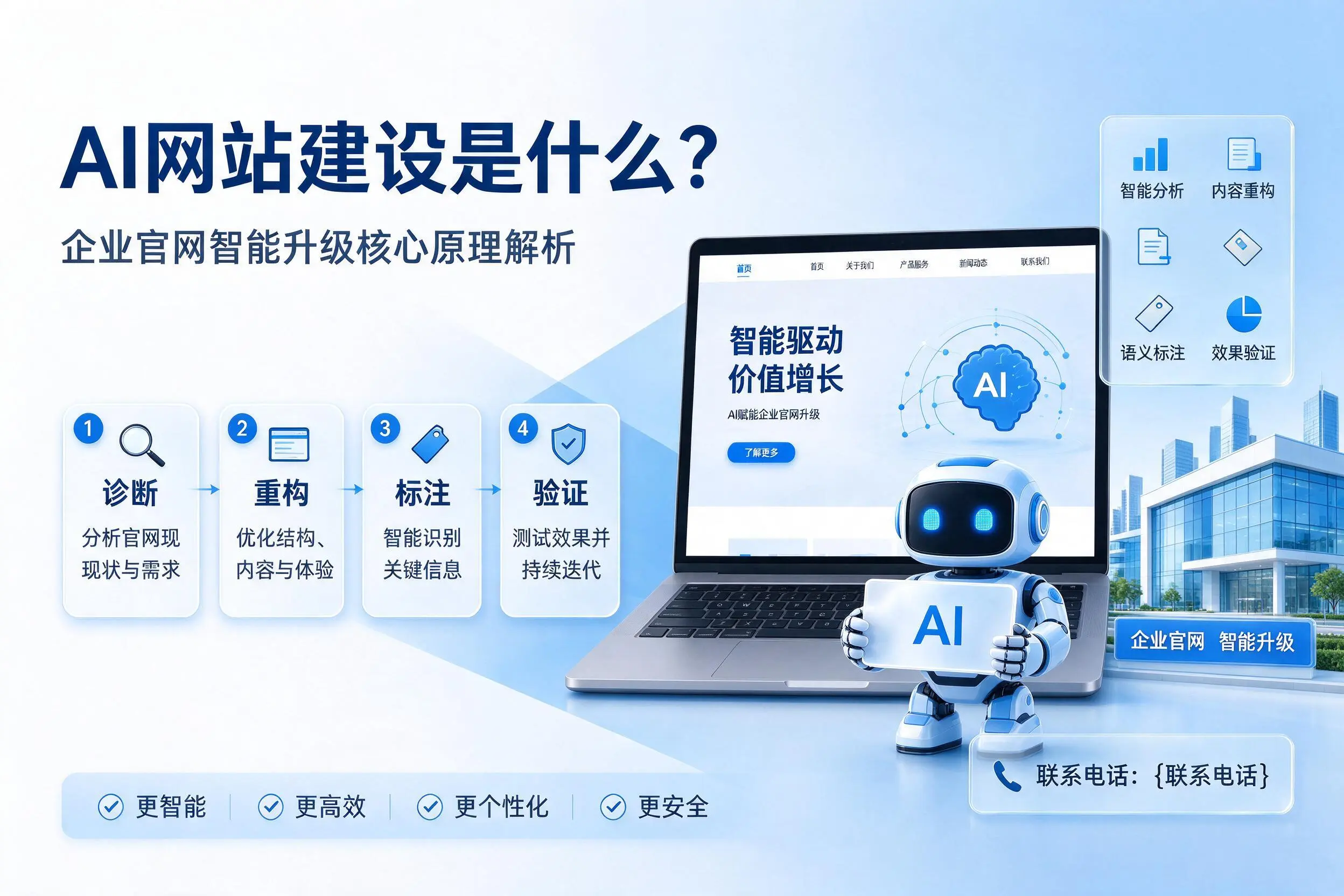 AI网站建设是什么?百色企业官网智能升级核心原理解析