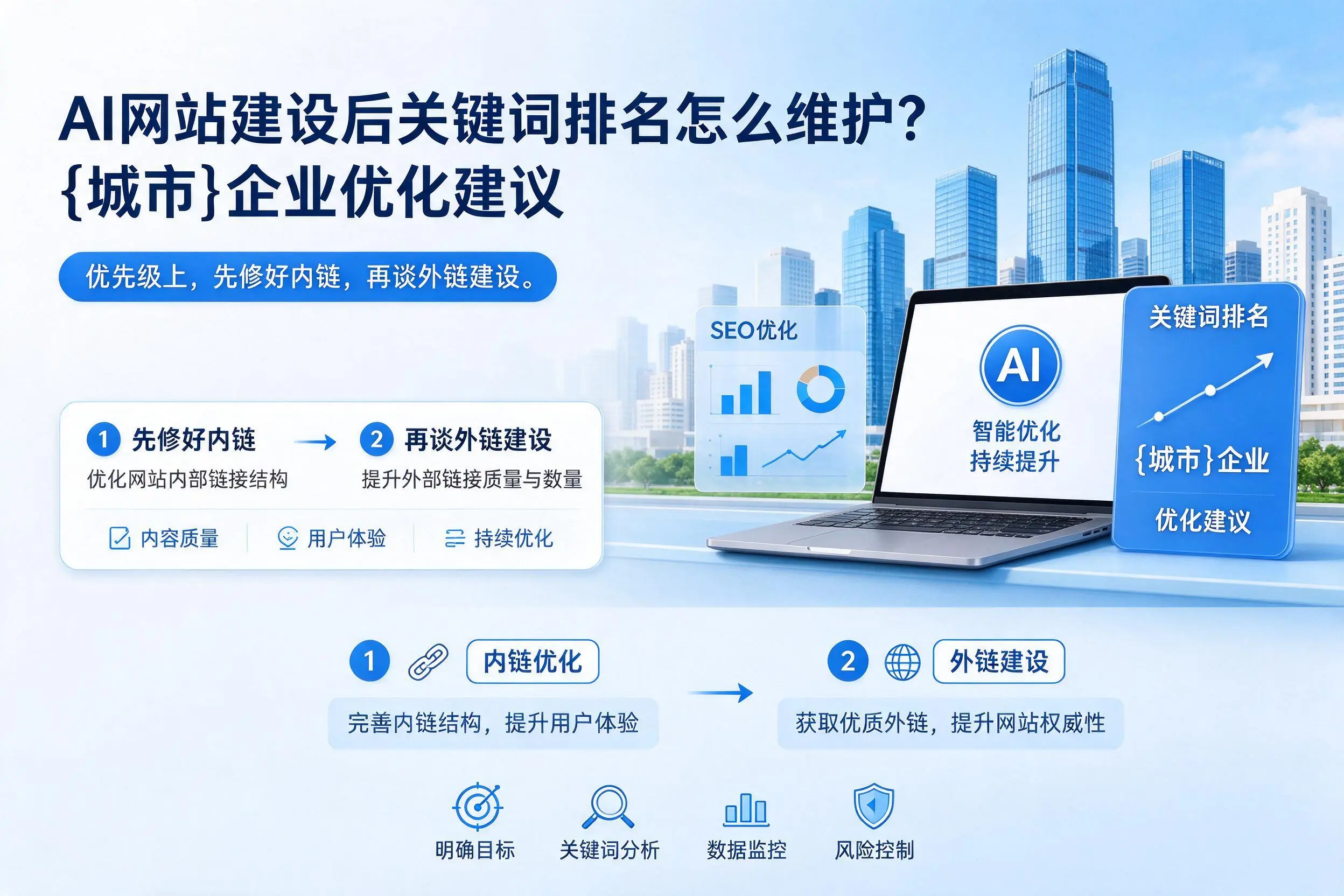 AI网站建设后关键词排名怎么维护?百色企业优化建议