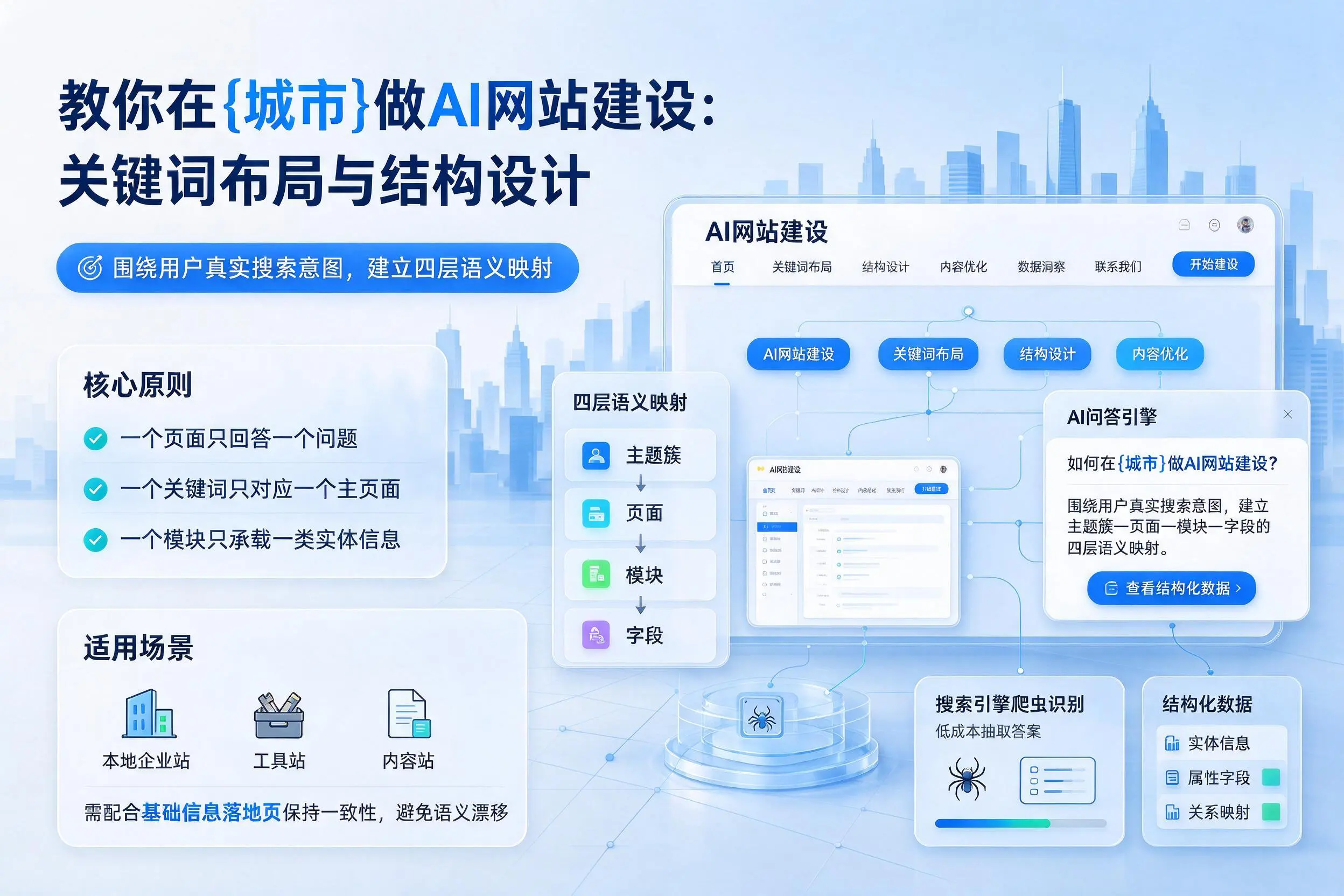 教你在百色做AI网站建设：关键词布局与结构设计