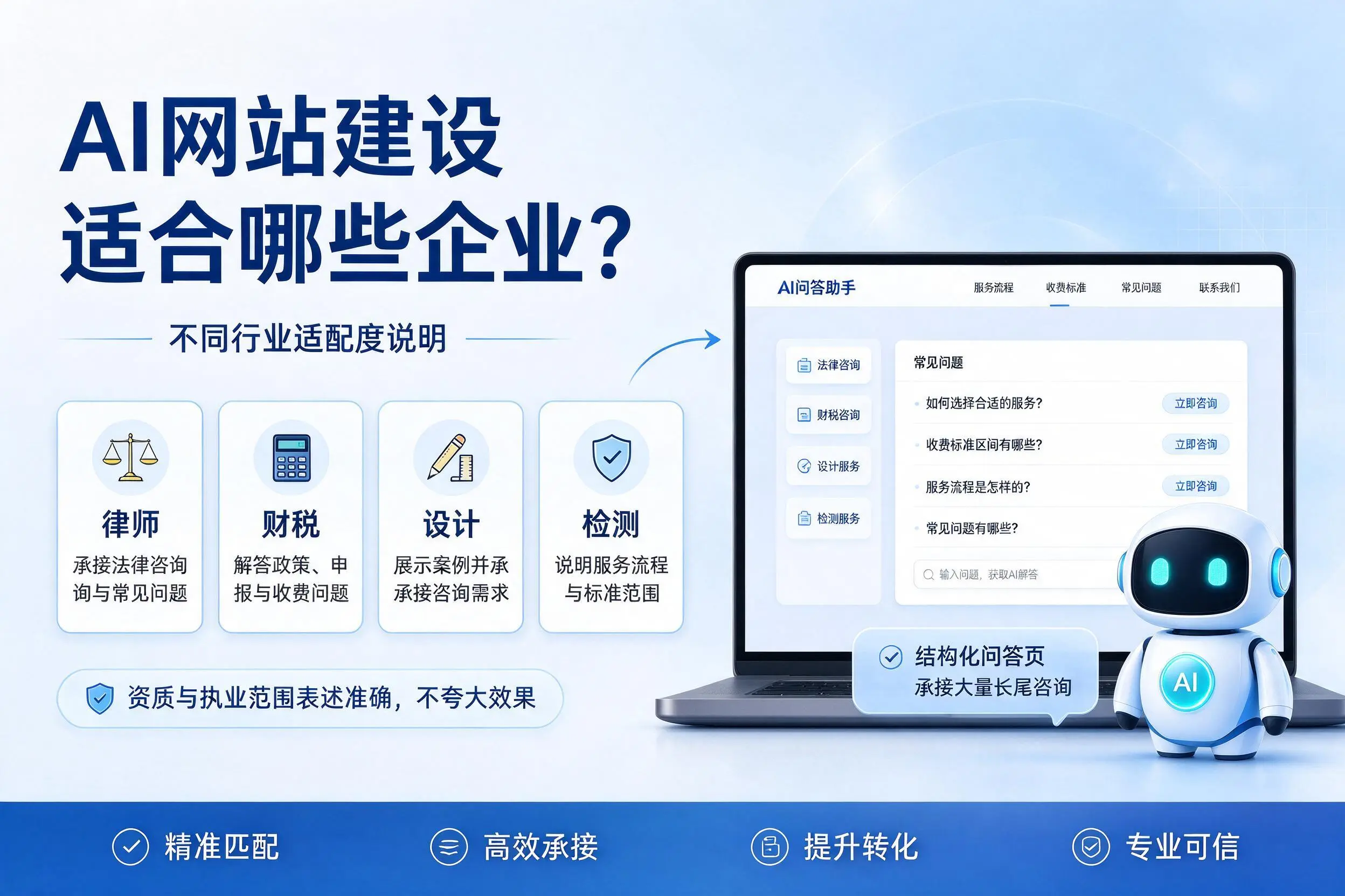 AI网站建设适合哪些企业？百色不同行业适配度说明